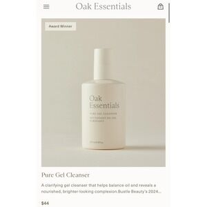 Oak Essentials Pure Gel Cleanser - Nourishing, Brightening Complexion